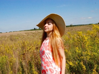 white girl orange hair