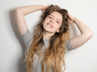 white teen blonde hair