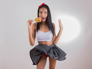 latin teen black hair