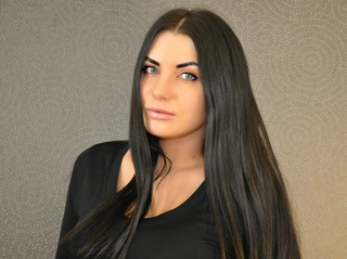 white girl black hair