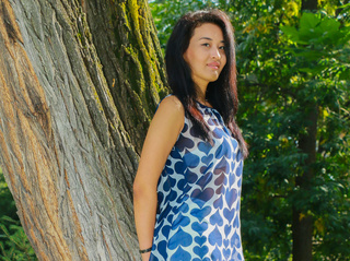 asian girl with black