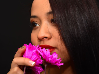 latin teen black hair