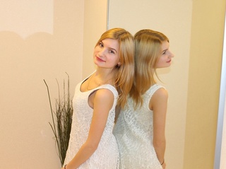 blancas jovencita rubias cabello