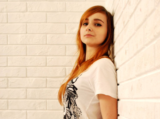 white teen orange hair