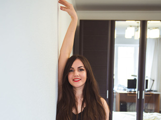 blancas jovencita castaña cabello