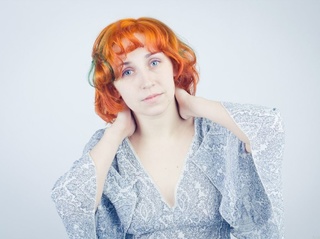 white girl orange hair