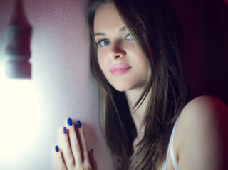 blancas jovencita castaña cabello