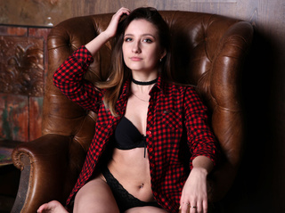 blancas jovencita castaña cabello