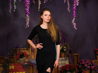 blancas jovencita castaña cabello
