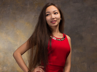 asian teen black hair