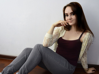 blancas jovencita castaña cabello