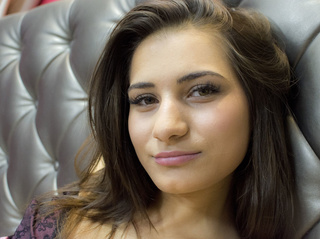 blancas jovencita castaña cabello