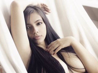 latin girl black hair