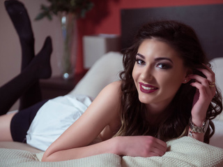 blancas jovencita castaña cabello