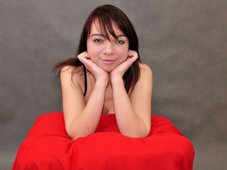 blancas jovencita castaña cabello