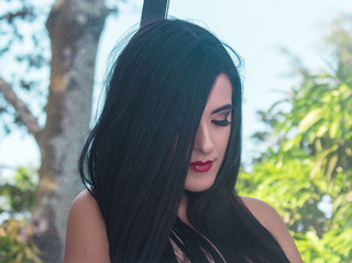 latin girl black hair