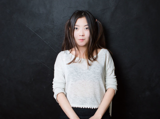asian teen auburn hair