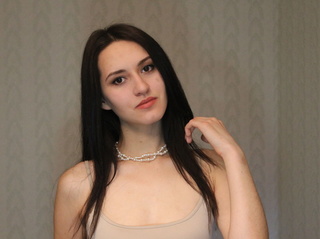 jovencita larga cabello pequeñas