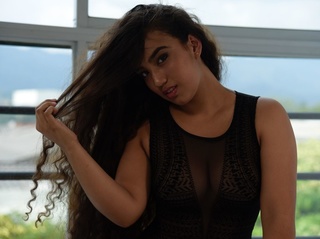 latin teen black hair