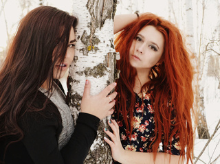 white teen brown hair