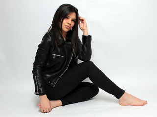 white teen black hair