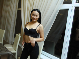 asian teen black hair