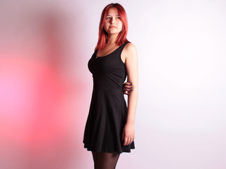 teen dancing fire red