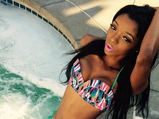 ebony girl black hair