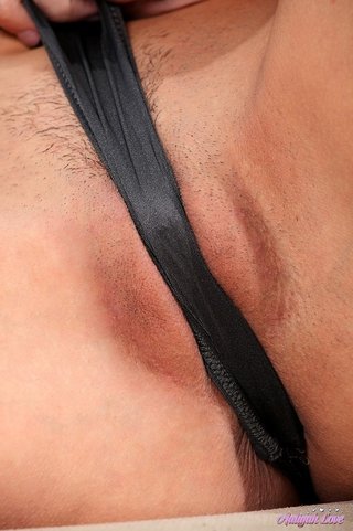 blonde black panties stockings