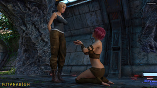 pink-haired babe rides ladyboys