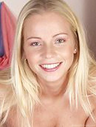 touching blonde vixen firm