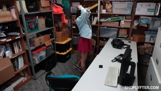 backroom brunette teen