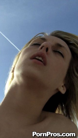 flat chested bites lip