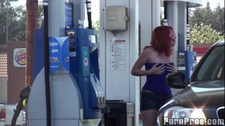 sporting blue tube top