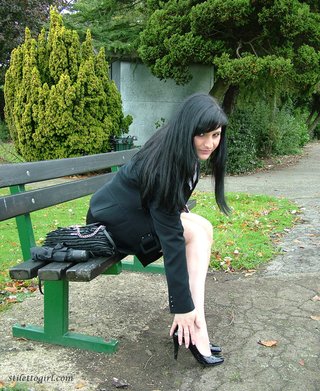 foot, high heels, outside