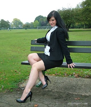 foot, high heels, outside