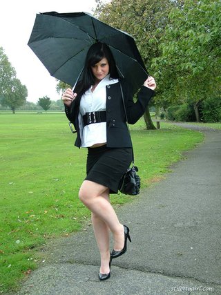 foot, high heels, outside