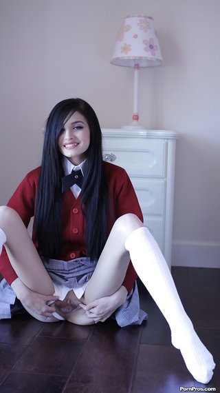 ass, teen, uniform, upskirt