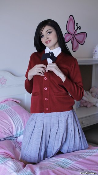 ass, teen, uniform, upskirt