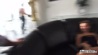 funny brunette