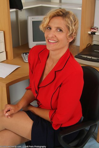 ass, milf, spreading, uniform