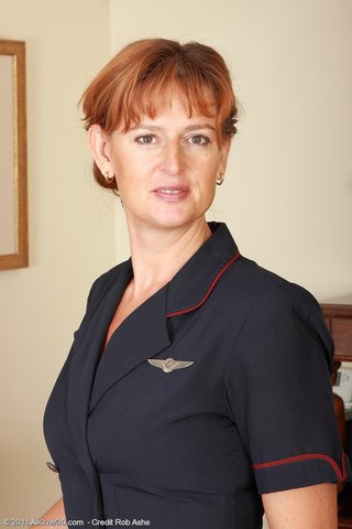 uniform pussy spread