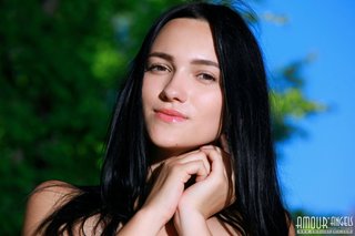 diminuta pechos negras cabello