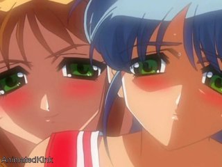 anime, bdsm art, lesbian, pussy