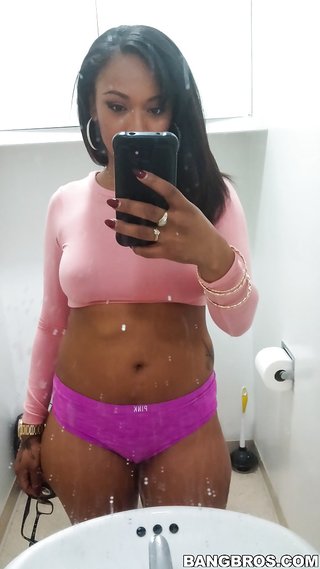 big tits, ebony, self shot, tits