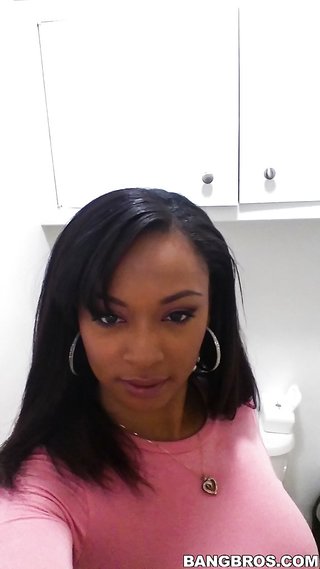 big tits, ebony, self shot, tits