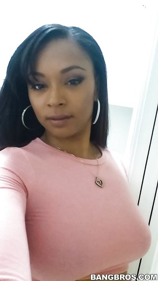 big tits, ebony, self shot, tits