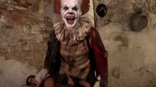 extraño, fetichismo, payaso, schoolgirl