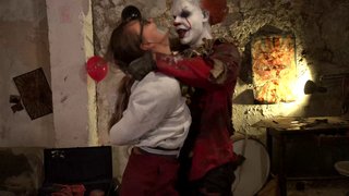 extraño, fetichismo, payaso, schoolgirl