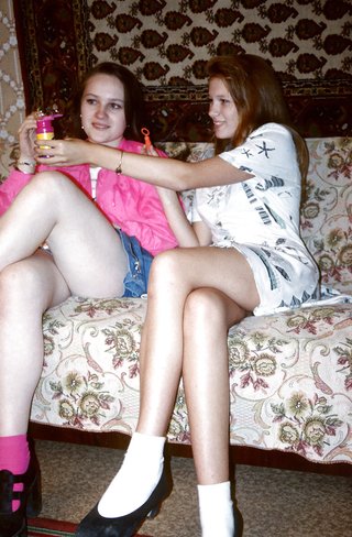 besándose, jovencita, peludas, seducir